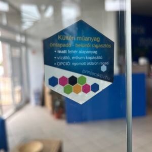 Matrica - belülről ragasztható